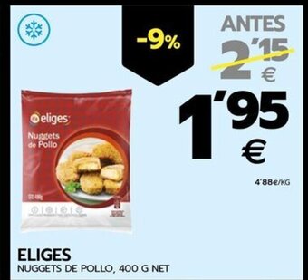 BM Supermercados ELIGES NUGGETS DE POLLO, 400 G NET oferta