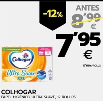 BM Supermercados COLHOGAR PAPEL HIGIÉNICO ULTRA SUAVE, 12 ROLLOS oferta
