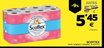 BM Supermercados SCOTTEX PAPEL HIGIÉNICO ORIGINAL, 16 ROLLOS oferta