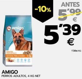 BM Supermercados AMIGO PERROS ADULTOS, 4 KG NET oferta