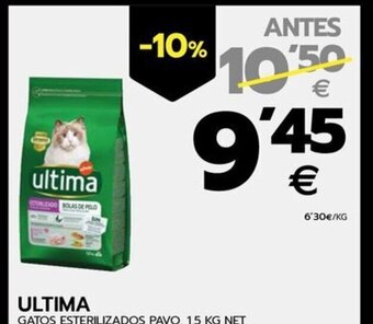 BM Supermercados ULTIMA GATOS ESTERILIZADOS PAVO, 1,5 KG NET oferta