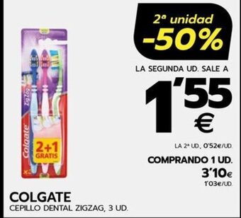 BM Supermercados COLGATE CEPILLO DENTAL ZIGZAG, 3 UD. oferta