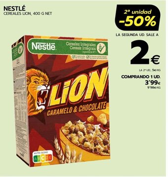 BM Supermercados NESTLÉ CEREALES LION, 400 G NET oferta