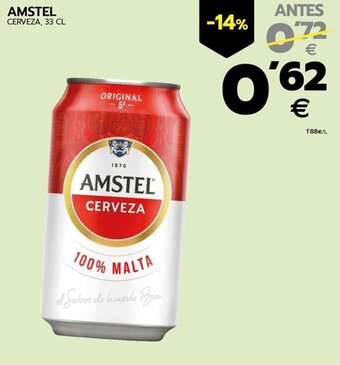 BM Supermercados AMSTEL CERVEZA, 33 CL oferta