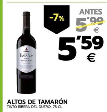 BM Supermercados ALTOS DE TAMARÓN TINTO RIBERA DEL DUERO, 75 CL oferta