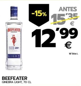 BM Supermercados BEEFEATER GINEBRA LIGHT, 70 CL oferta