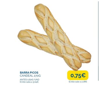 Supermercados La Despensa BARRA PICOS CANDEAL 270G oferta
