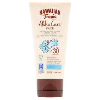 Decathlon Protector solar facial en crema hawaiian tropic aloha care - face spf30 oferta