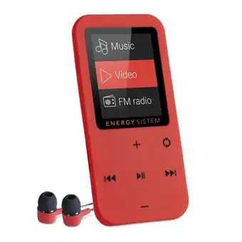 Decathlon Reproductor mp4 energy sistem touch coral 8gb botones táctiles radio fm microsd oferta