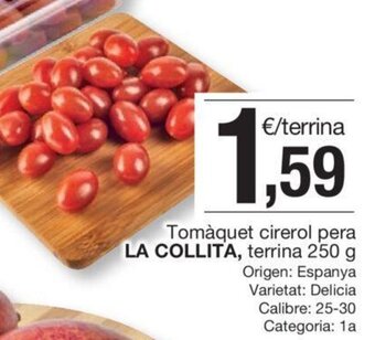 BonpreuEsclat Tomàquet cirerol pera LA COLLITA oferta