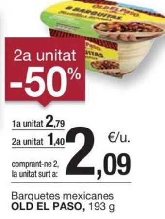 BonpreuEsclat Barquetes mexicanes OLD EL PASO, 193 g oferta