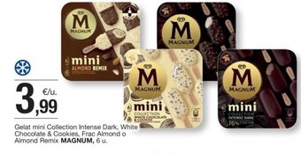 BonpreuEsclat Gelat mini Collection Intense Dark, White Chocolate & Cookies, Frac Almond o Almond Remix MAGNUM, 6 u. oferta