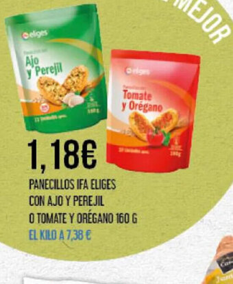 Claudio PANECILLOS IFA ELIGES CON AJO Y PEREJIL O TOMATE Y ORÉGANO 160 G oferta