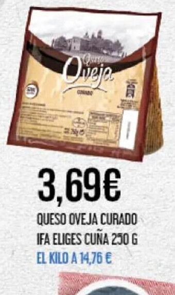 Claudio QUESO OVEJA CURADO IFA ELIGES CUÑA 250 G oferta