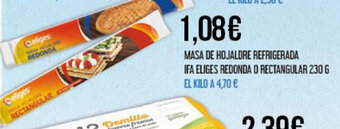 Claudio MASA DE HOJALDRE REFRIGERADA IFA ELIGES REDONDA O RECTANGULAR 230 G oferta