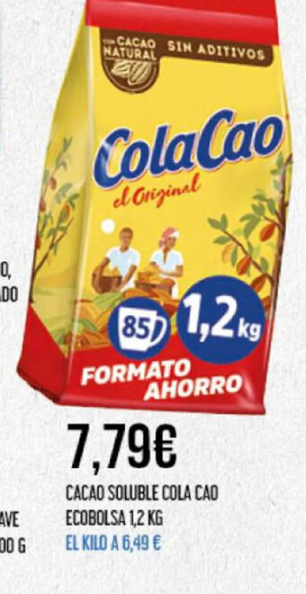 Claudio CACAO SOLUBLE COLA CAO ECOBOLSA oferta