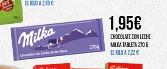 Claudio CHOCOLATE CON LECHE MILKA TABLETA oferta