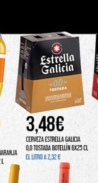 Claudio CERVEZA ESTRELLA GALICIA 0,0 TOSTADA BOTELLÍN oferta