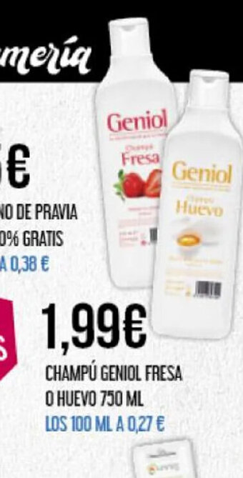 Claudio CHAMPÚ GENIOL FRESA oferta
