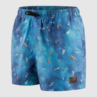 Decathlon Banadores hombre - digital printed 14 waterdhort - blue/blue oferta