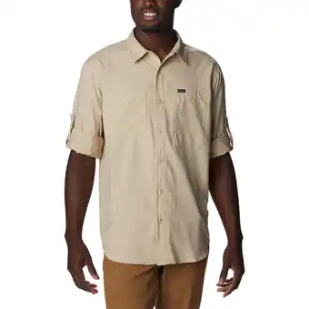 Decathlon Camiseta manga hombre- columbia silver ridge utility - ancient fossil oferta