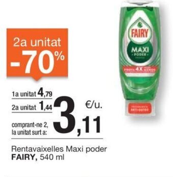 BonpreuEsclat Rentavaixelles Maxi poder FAIRY oferta