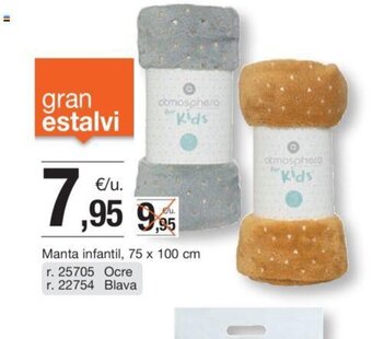 BonpreuEsclat Manta infantil, 75 x 100 cm oferta