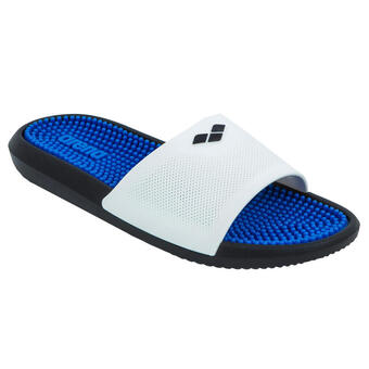 Decathlon Chanclas piscina adulto arena pala antideslizante blanco azul oferta