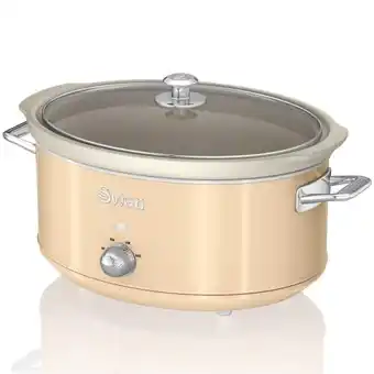 Brico Depôt Retro olla cocción lenta, 6,5l, crema, 320w, swan sf17031cneu oferta