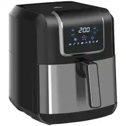Brico Depôt Freidora sin aceite homcom acero, plástico negro 36.5x29x33.8cm oferta