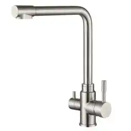 Brico Depôt Grifo osmosis 3 vías 2 salidas acero cepillado triavi hibera grifers oferta