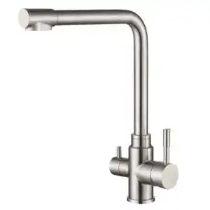 Brico Depôt Grifo osmosis 3 vías 2 salidas acero cepillado triavi hibera grifers oferta