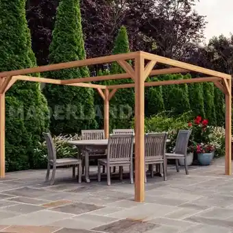 Brico Depôt Pérgola de madera laminada - tarragona 250x250cm oferta