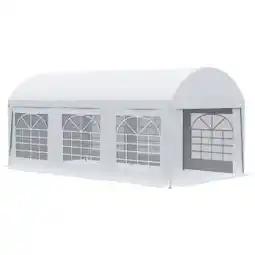 Brico Depôt Carpa para fiestas pe, pvc, acero blanco 600x305x280 cm oferta