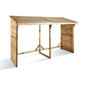Brico Depôt Abri bûches - 3.08 m² - 2.80 x 1.10 x 1.85 m- 5 stères oferta