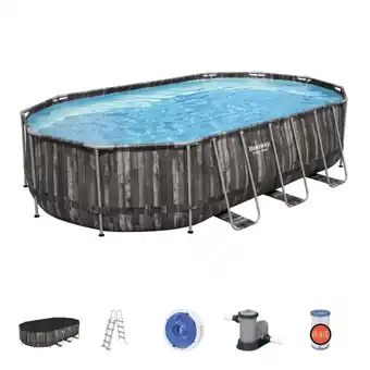 Brico Depôt Piscina desmontable bestway power steel gris 366x610x122cm oferta