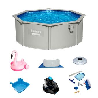 Brico Depôt Pack piscina bestway hydrium redonda 360x120 cm + kit mantenimiento oferta