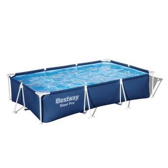 Brico Depôt Piscina rectangular bestway steel pro 300x201x66 cm 3.000 litros azul oferta