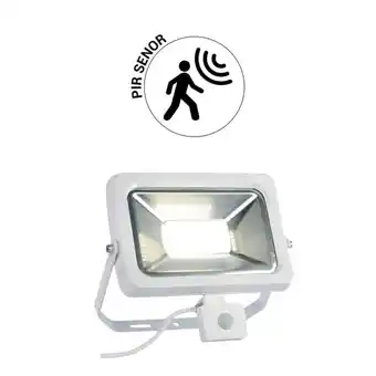 Brico Depôt Pack 2x focos proyector led 50w con detector de movimiento pir blanco ip44 oferta