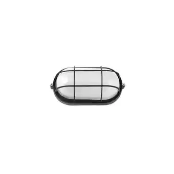 Brico Depôt Aplique ovalado pequeño para exterior modelo apus negro fabrilamp oferta