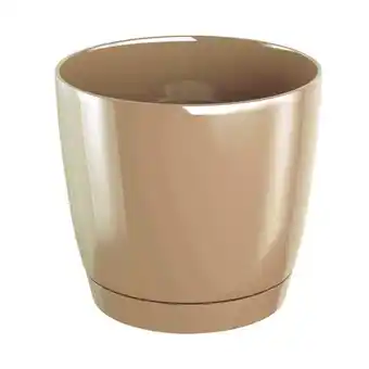 Brico Depôt Maceta redonda plastico coubi round p cafe con leche 10x10x9,2 cm oferta