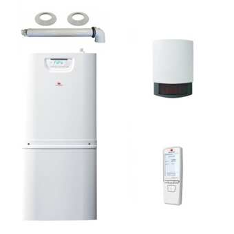 Brico Depôt Caldera de gas de condensación duomax condens 34 kw + depósito de agua 150l oferta