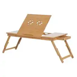 Brico Depôt Mesa de ordenador bambú natural bambú 72x35x22cm oferta