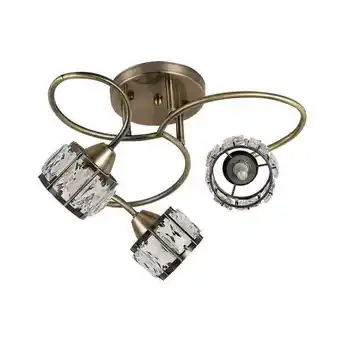 Brico Depôt Lampara plafon modelo cervino cuero 3 luces fabrilamp oferta