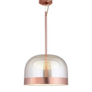 Brico Depôt Lámpara colgante lumineca raychel 36x24 cm oro rosa oferta
