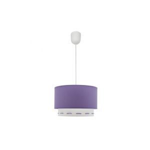 Brico Depôt Lampara sobremesa trazos color violeta oferta
