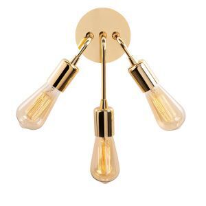 Brico Depôt Aplique de pared, estructura de metal color oro oferta