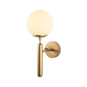 Brico Depôt Aplique de pared, estructura de metal color oro oferta