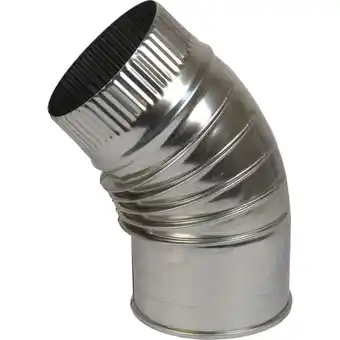 Brico Depôt Codo 45º acero inoxidable para estufa - ø 140 mm oferta