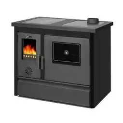 Brico Depôt Cocina de leña con horno tamara sannover 12 kw negro oferta